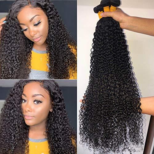 Queen Plus Hair 8-40inch Peruvian Kinky Curly 40 40 40inch 3 Bundles 100% Virgin Jerry Curl Human Hair Bundles Remy Wet and Wavy Human Hair Weave Bundles Queen Plus Hair