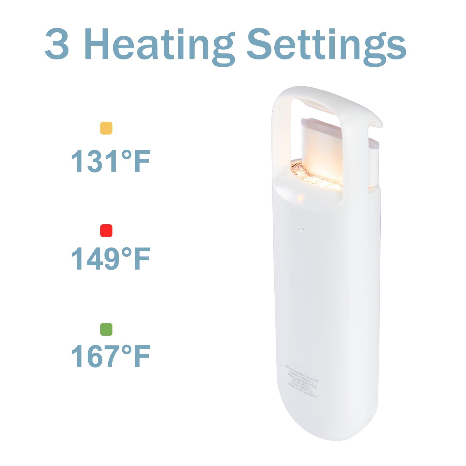 FORATS Heated Eyelash Curlers,Heated lash Curler, Eye Lash Curler,Electric Eyelash Curler,2 Heating Modes with Sensing Heating Silicone Pad,Quick Natural Curling for Women Makeup Tool