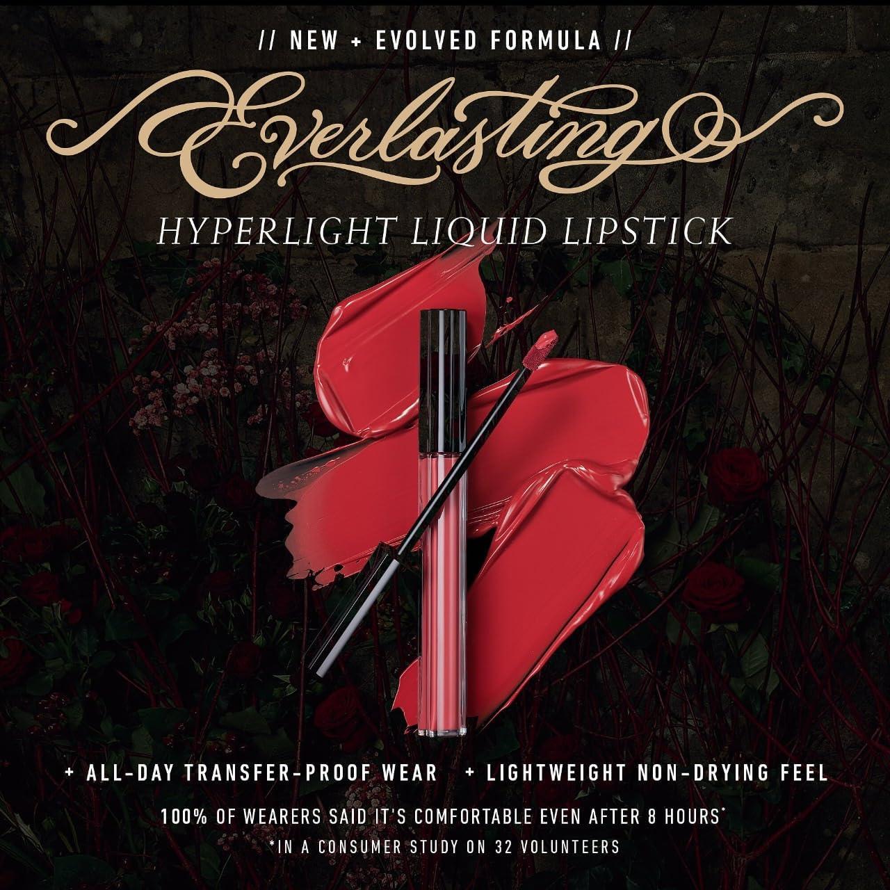 Kat Von D KVD Beauty Everlasting Hyperlight Vegan Transfer-Proof Liquid Lipstick Moonflower