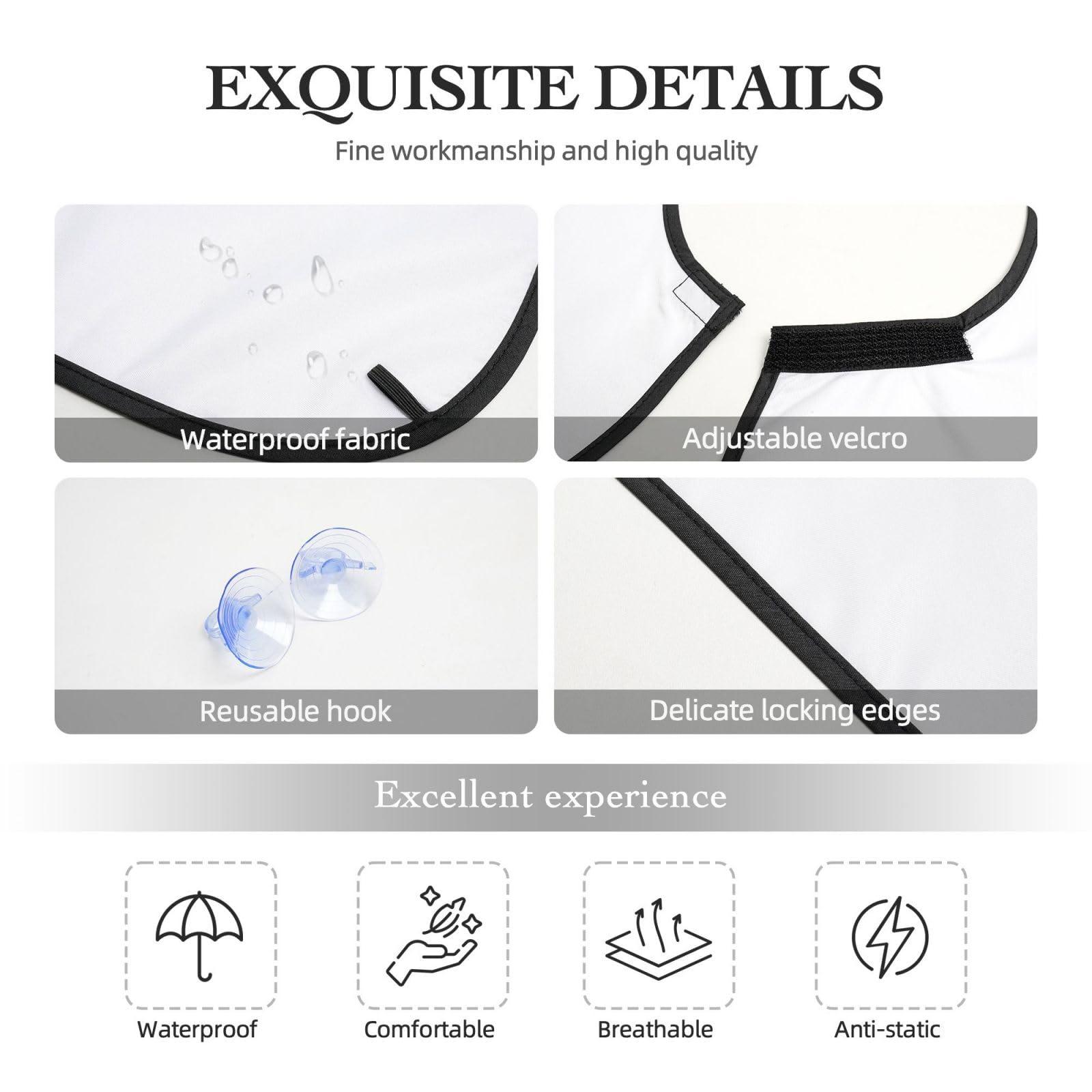 Athjunss Camo Beard Bib Apron, Beard Hair Catcher For Men Shaving, Waterproof With Suction Cups