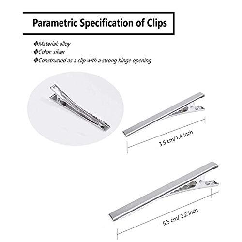 AOUXSEEM AOUXSEEM Faux Leather Hair Bows DIY Making Kit with Pre Cut Pieces and Hair Clips,Make Fashionable Shiny Hair Clips for Girls Lady Woman (Small & Medium Size,48 Set)