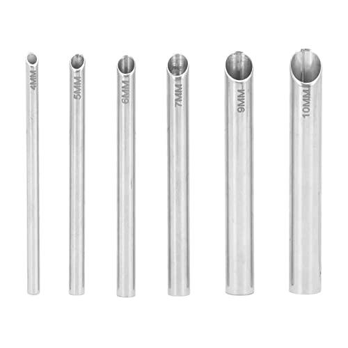 Rosvola Body Piercing Receiver Tubes, Piercing Receiving Tubes 45 Degree Angle for Lip Nails