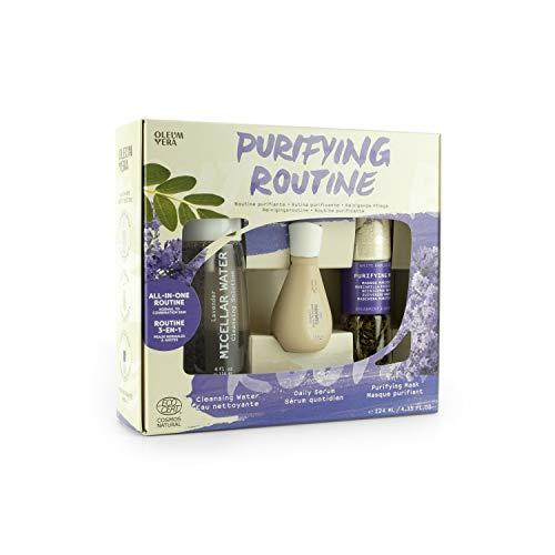 Oleum Vera Oleum Vera – Natural Purifying Routine Kit with Lavender Micellar Water, Tamanu Oil & Purifying Masks