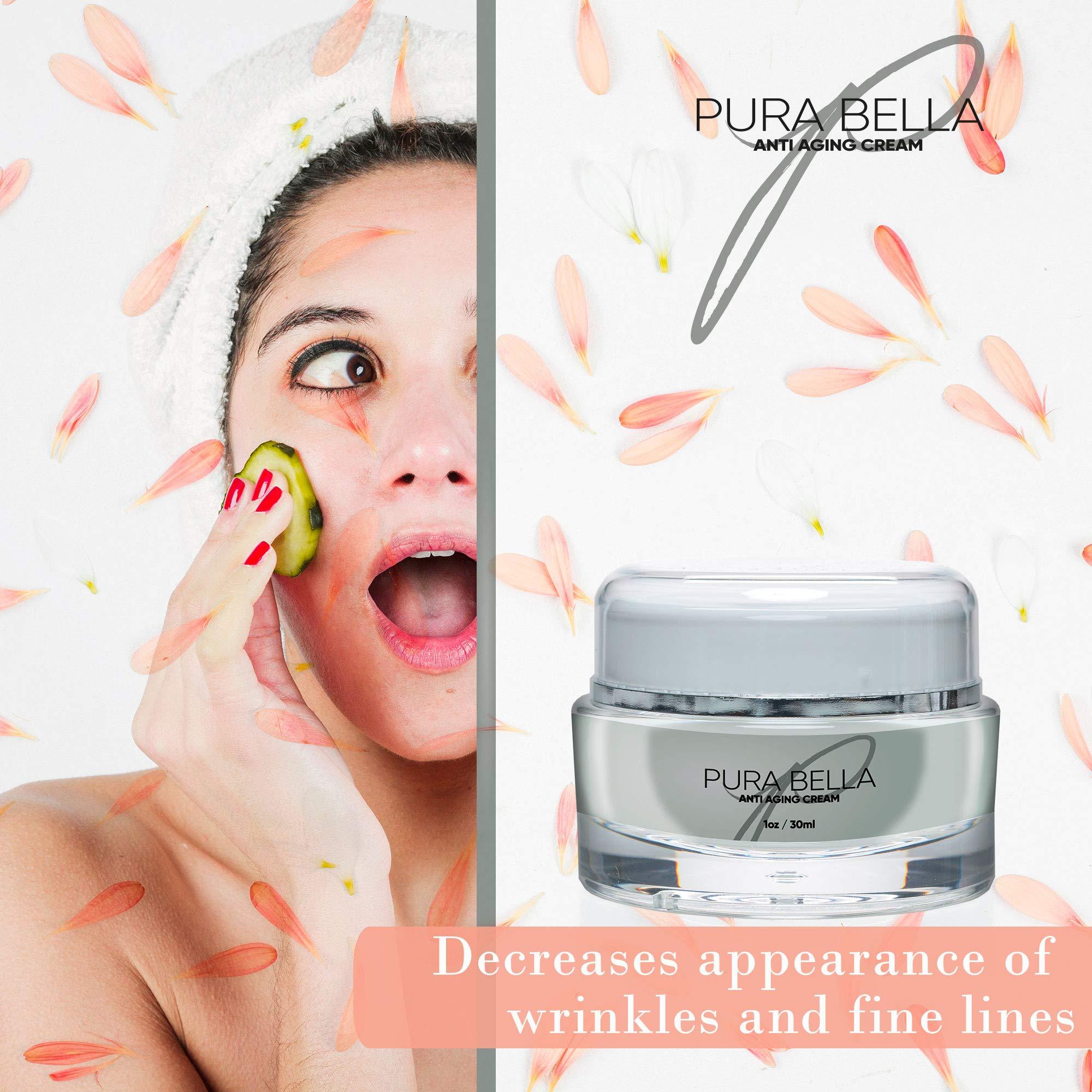 Pura Bella PURA BELLA Anti Aging Cream - Boosts Collagen & Elastin Production