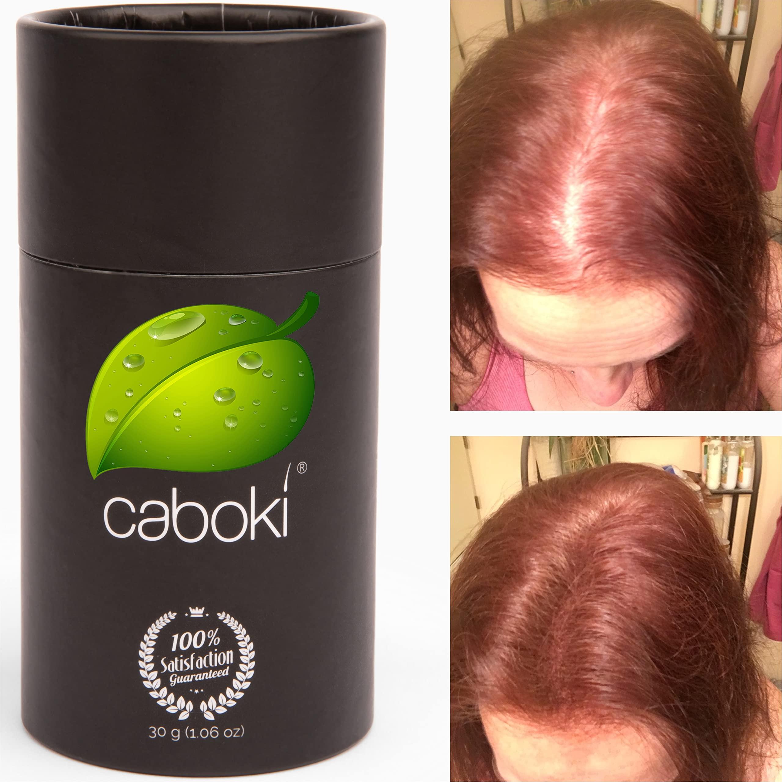 Caboki Caboki Hair Loss Concealer. All-Natural, Plant-Based Hair Building Fiber. Covers Bald Spot and Thinning Hair. Make Thin Hair Look 10X Fuller Instantly.(30G, 90-Day Supply). Light Auburn