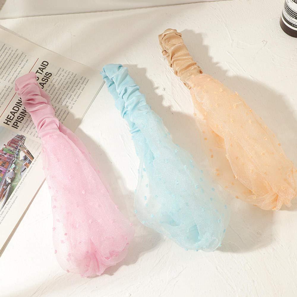 moaspr Girls Headbands 3 Girls Send A Broken Flower Hair Hood Chiffon Headband Wide Side Knot Headband Headband Hair Card-S