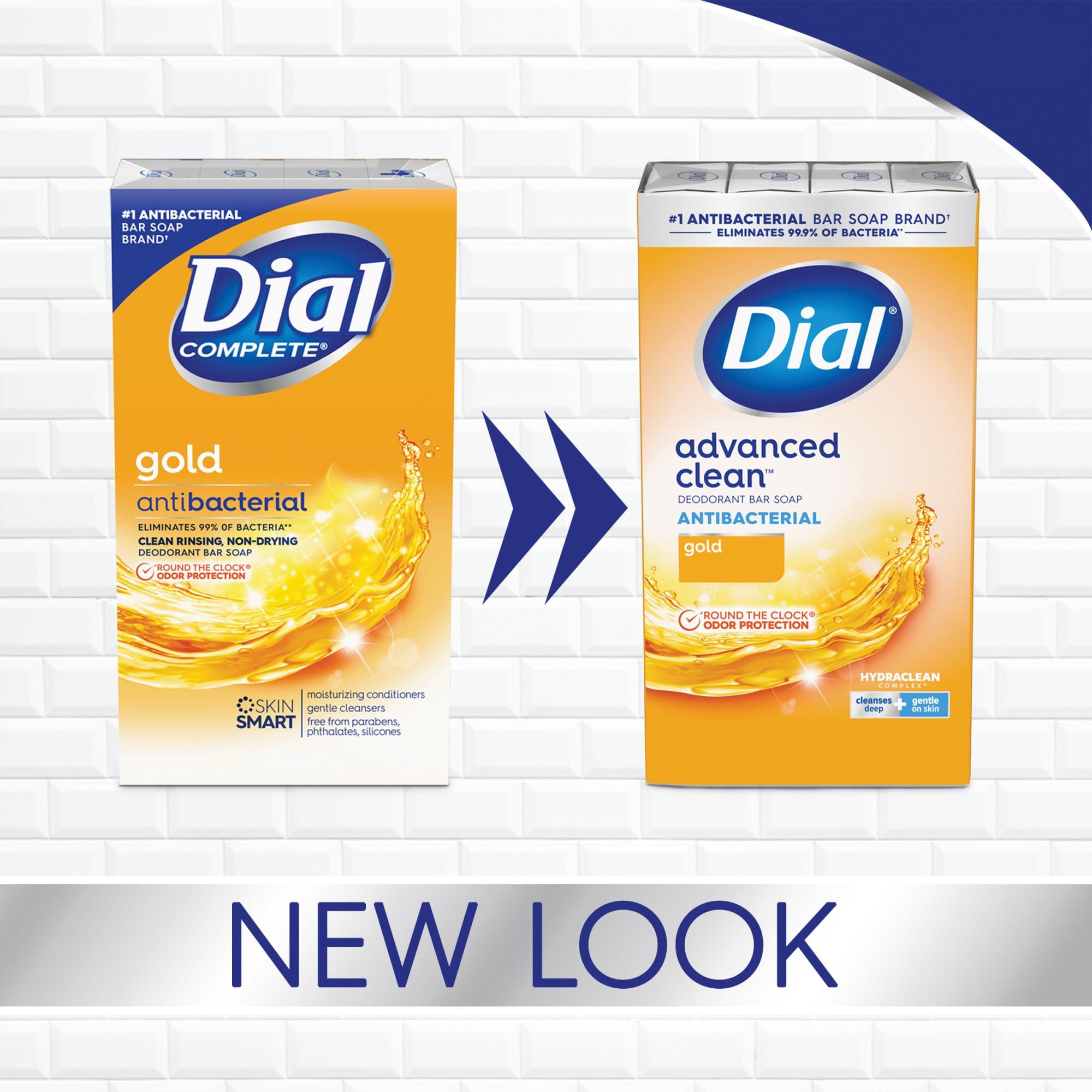 Dial Dial Antibacterial Bar Soap 32 Pack, Gold, 4 oz & Liquid Hand Soap 4 Pack, Gold, 11 fl oz
