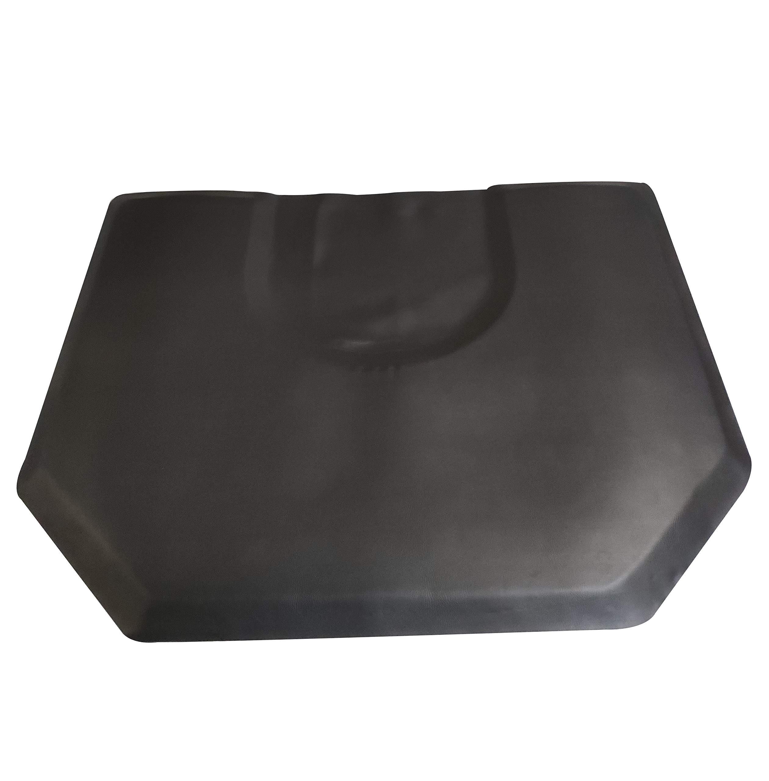 BarberSharper BarberSharper Salon/Barber Chair Anti-Fatigue Floor Mat Black (Hexagon 4ft5ft)