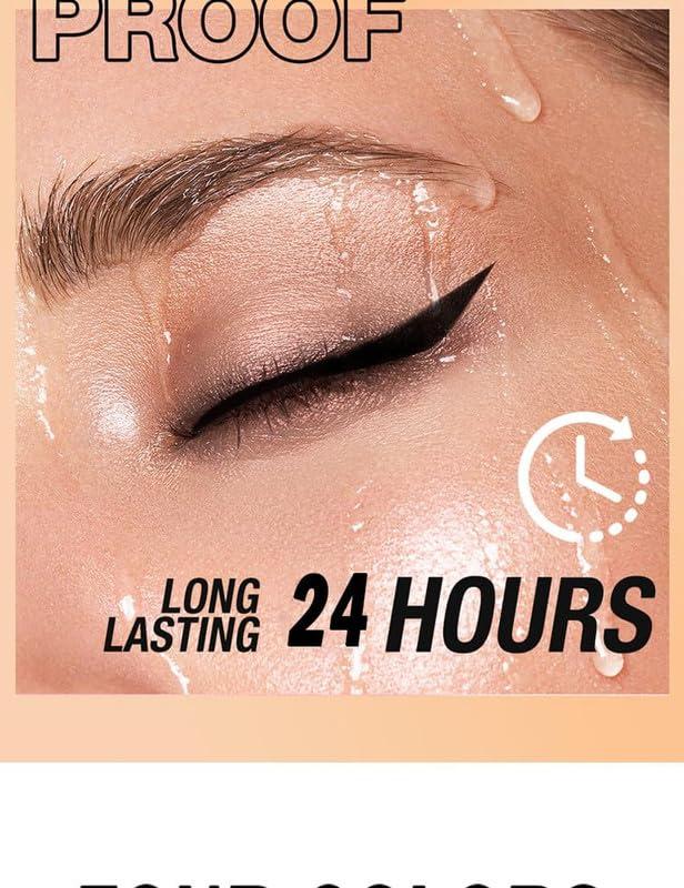 PETUPS Ayky Long Wear Gel Eyeliner, 2024 New Matte Quick-Dry Eyeliner, Waterproof Eyeliner Cream Long Wear Gel Eyeliner, Natural Long Wear Liquid Eyeliner Pencil (Brown 2pcs)