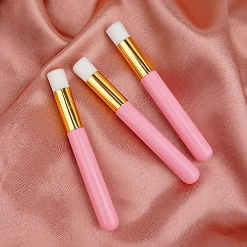 CL CAMILLASH 60 PCS Lash Shampoo Brush - Lash Bath Wash Nose Pore Deep Cleaning Brushes, Eyelash Extensions Peel Off Blackhead Brush Remover Salon Tool, Lash Brushes for Cleansing (Pink)