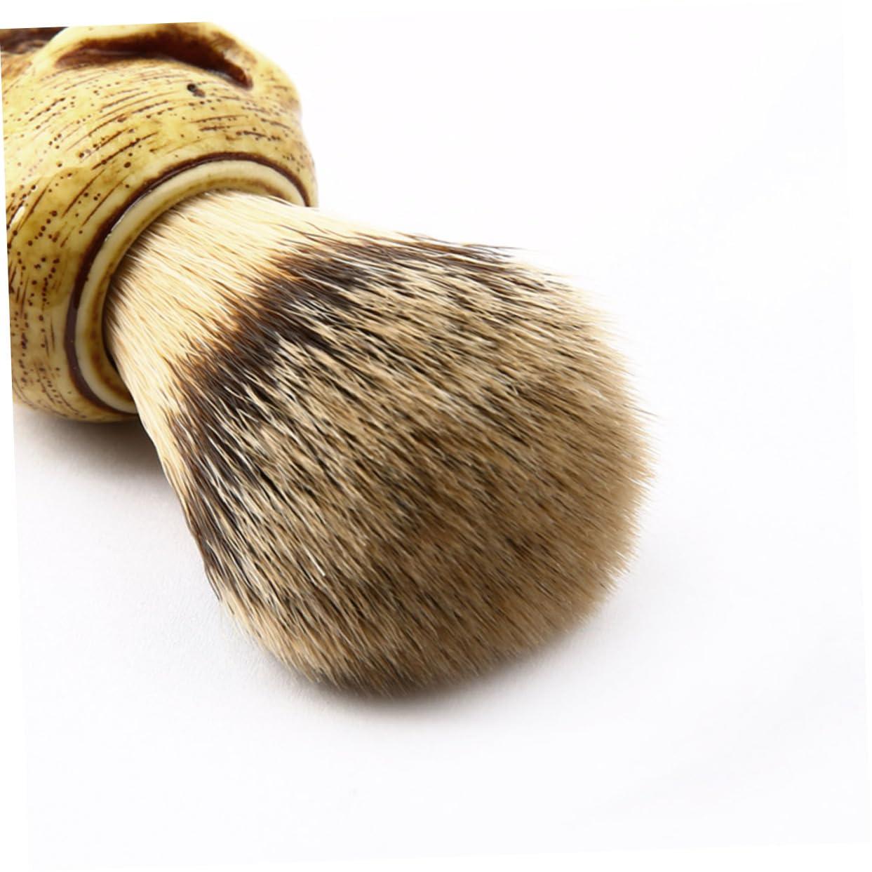 Beaupretty Beaupretty skull beard brush shaving beard brush men bristles beard brush beard brush for men grooming beard portable beard brush skeleton man Wooden