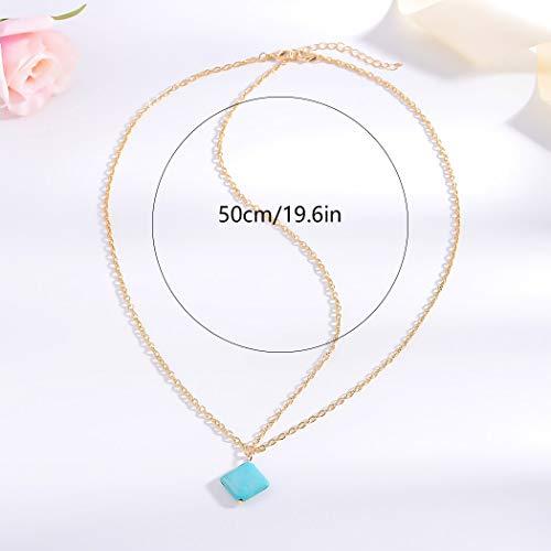 Bomine Bomine Boho Head Chain Forehead Turquoise Hair Chain Festival Headpieces Hair Acessories for Women and Girls (Gold)