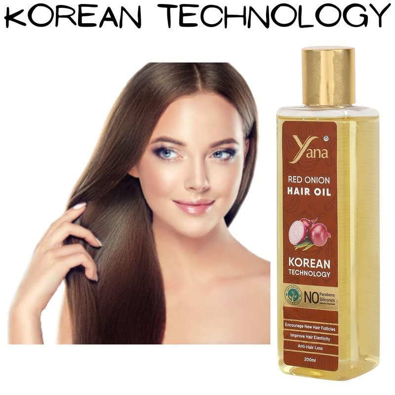 Yana Yana Onion & Black Seed Hair Oil For Long Hair Men By Korean Technology