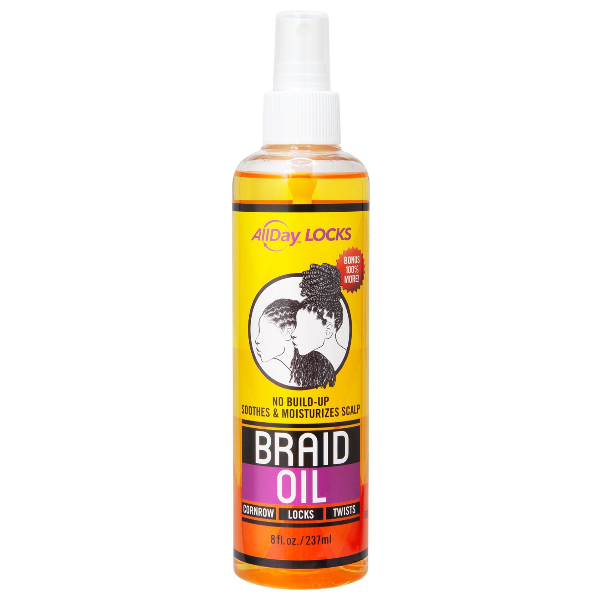 AllDay Locks AllDay Locks Braid Oil | Soothes, Moisturizes Dry & Itchy Scalp | Nourishing, Soothing, Protecting Oil | Rejuvenates & Refreshes Braids, Locks, Twists, Cornrows | 8 oz