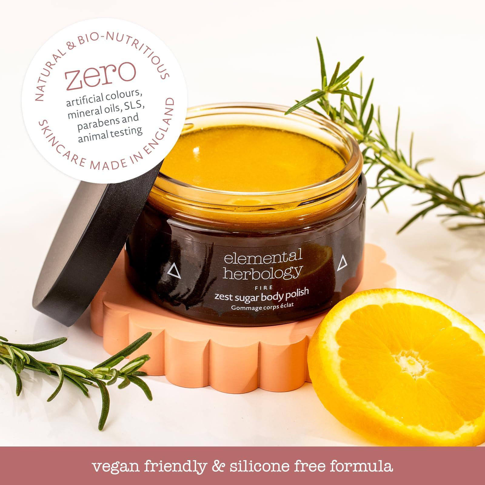 Elemental Herbology Elemental Herbology Zest Sugar Body Polish, 6.8 floz.- Exfoliating Body Scrub for Smooth Skin - Cruelty Free
