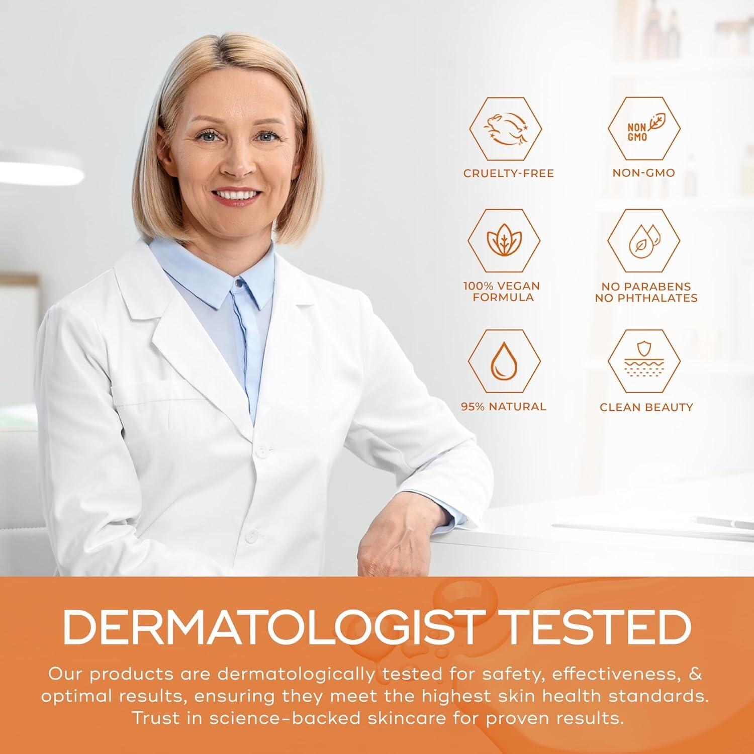 Skin Aesthetics Skin Aesthetics Vitamin C & Collagen Serum + Day Cream Set - Dark Spots & Brightening, Anti-Aging & Acne Scar Treatment - Dermatologist Tested Korean Skincare - Clean Beauty, Cruelty-Free - 1.69 oz