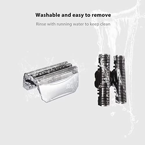 Xspeedonline 51S Replacement Shaver Foil Razor Head Cutter for Braun Series 8000 8970, 8975, 8985, 8986, 8987, 8990, 8991, 8995,8595, 8795, 8581, 8583 (Silver)