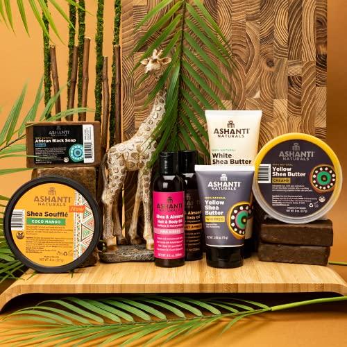 Ashanti Naturals Ashanti Naturals Yellow Chunky Raw Shea Butter | Unrefined African Shea Butter from Ghana | 100% Natural Moisturizer, No Additives - 5 oz