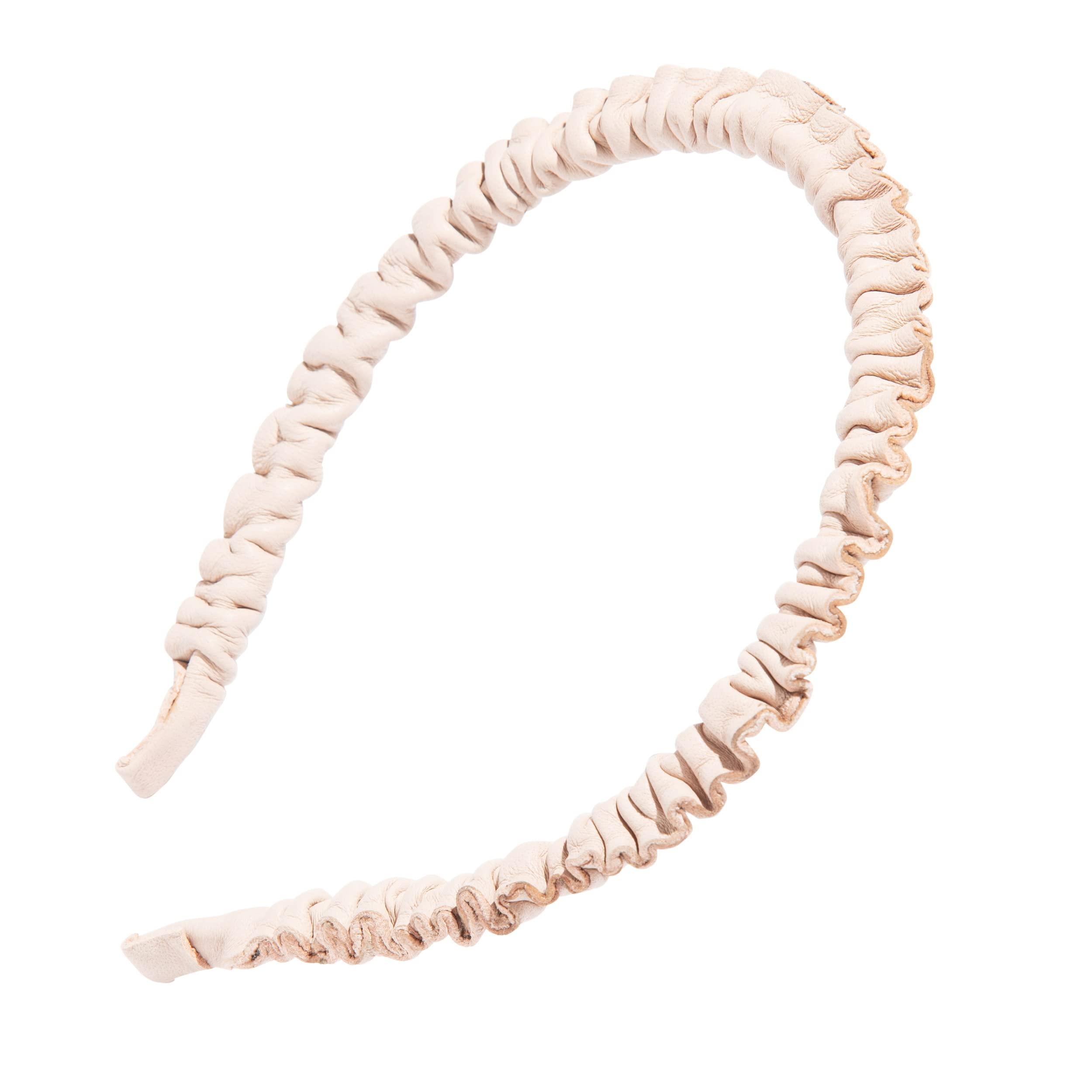 L. Erickson L. Erickson Leather Pinch Headband, Camel