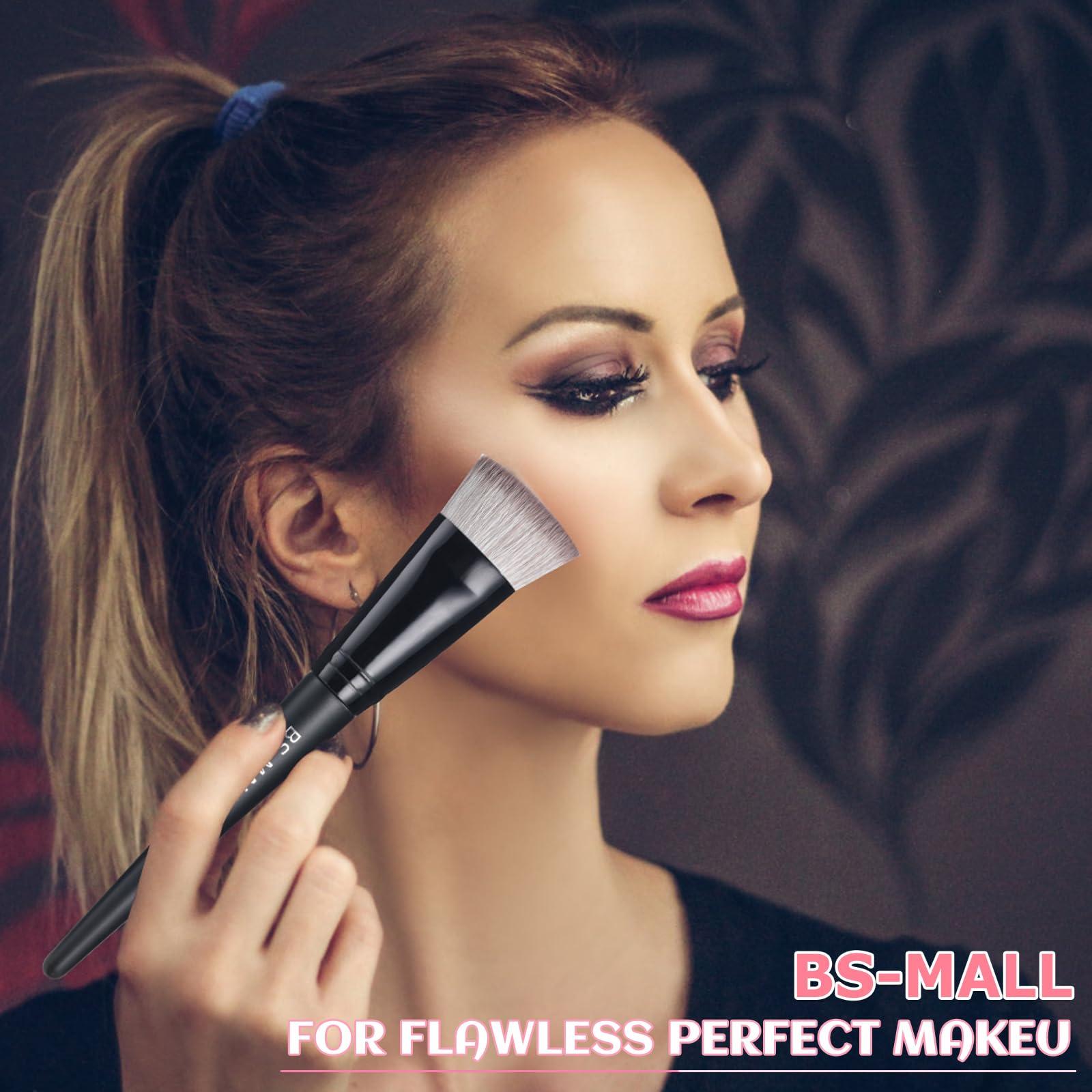 BS-MALL BS-MALL Foundation Makeup Brushes Pack of 2 Perfect Makeup Brushes for Home & Travel