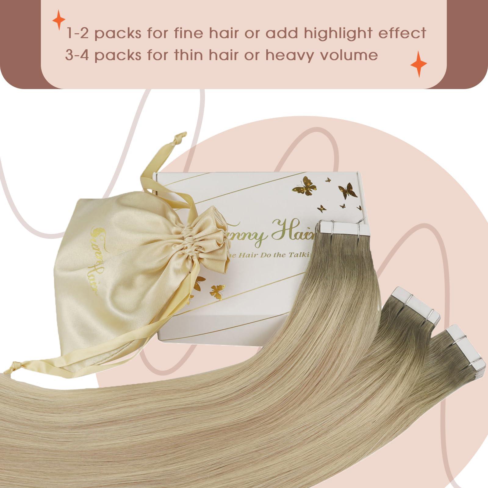 Sunny Hair Sunny Hair Clip in #sun Bundle with Tape in 20inch 50g+120g