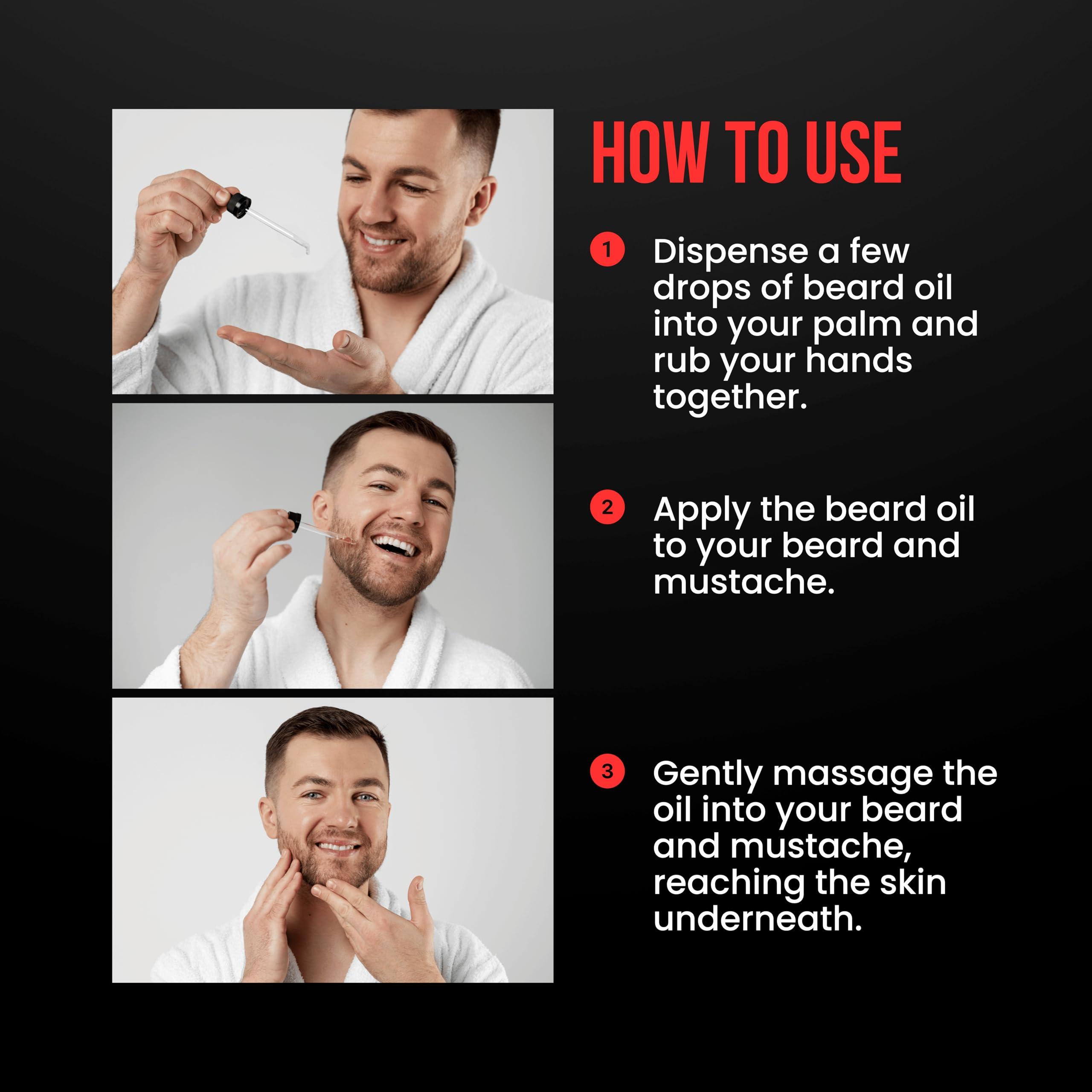 the shave factory the shave factory Beard&Mustache Care Oil with Sandalwood - Product For Professional Barbers and Traditional Shaving & Grooming Enthusiasts (30 ml(1 fl. oz))