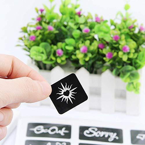 Jurxy Jurxy 20 Sheets Tattoo Stencil Kit Temporary Tattoo Templates Body Art Designs Self-Adhesive Reusable Tattoo Stickers Kit - Various Patterns for Adults Man Women Kids Teenager