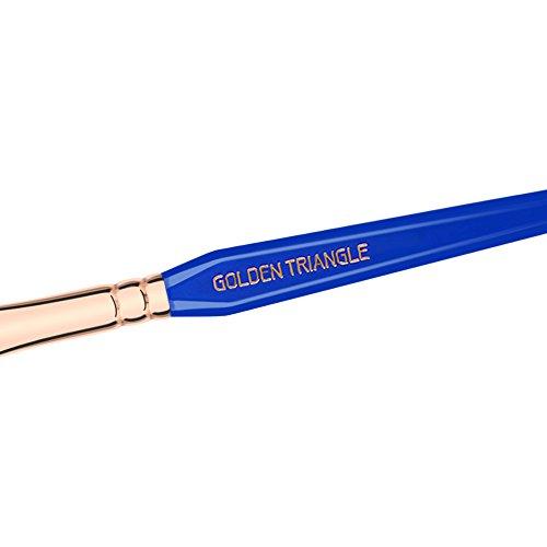 BDELLIUM TOOLS Bdellium Tools Professional Makeup Brush - Golden Triangle 773 Shading Blender - With All Vegan and Soft Synthetic Fibers, For shading & Blending (Blue, 1pc)