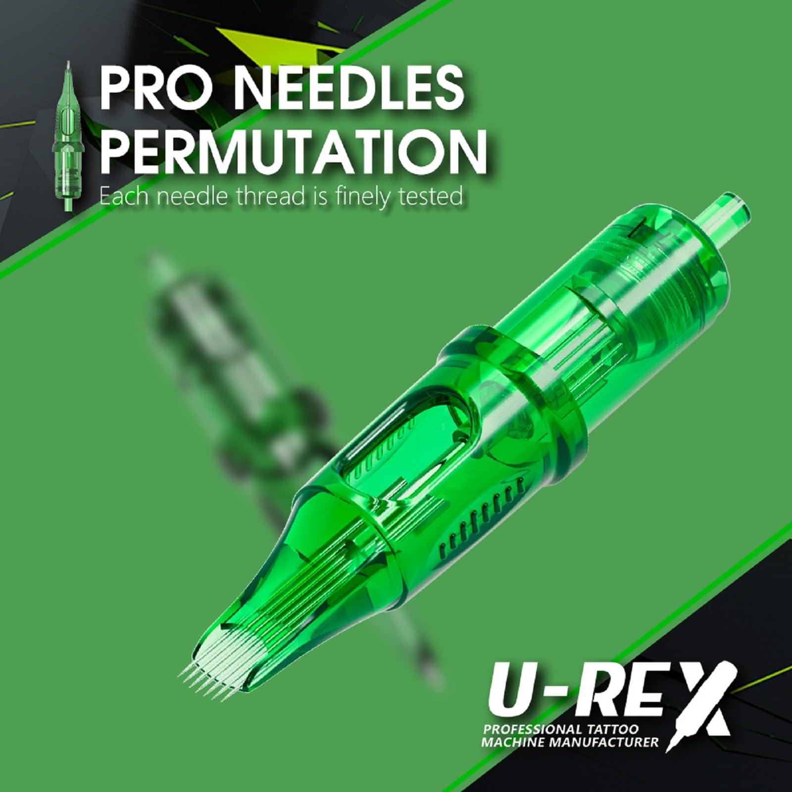U-REX U-REX Tattoo Needles-20Pcs #08 (3RL) Round Liner Disposable Tattoo Cartridge Needles for Rotary Tattoo Machine Pen Gun(0803RL)