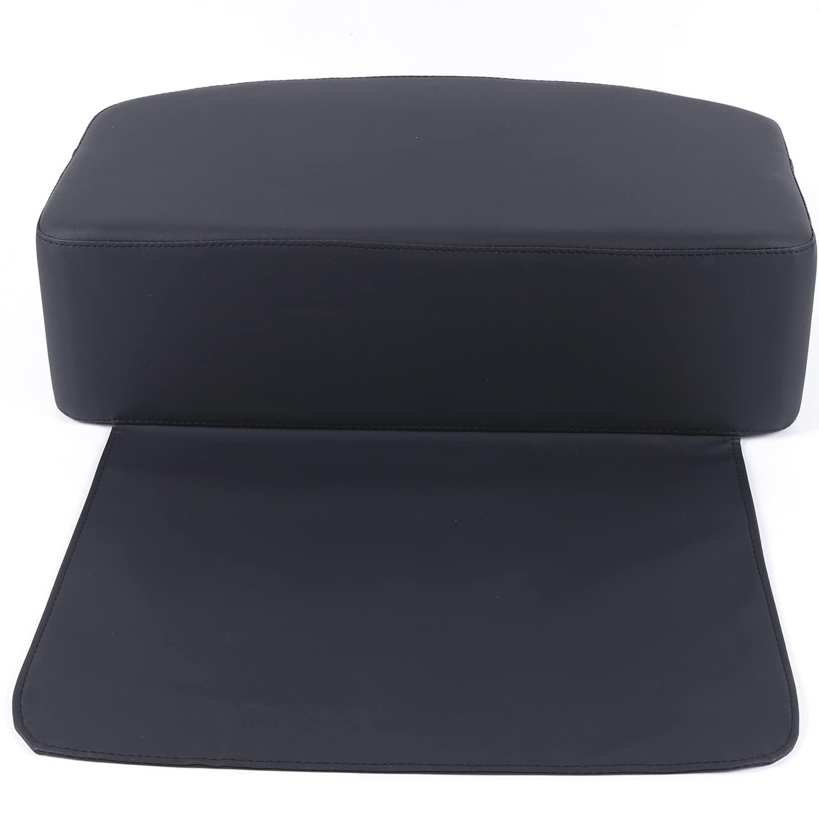YIYIBYUS YIYIBYUS Black Barber Salon Child Booster Seat, 13.5cm Thick Leather Cushion Hair Styling Nail Salon Equipment Hair Salon, Nail Salon
