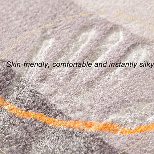 HMCUIQI HMCUIQI Tapis Chambre 200CM, Tapis De Salon Doux À Poils Courts, Tapis Moderne, Tapis Antidérapant Intérieur Moelleux, Moderne Idéal, Pour Salon, Chambre À Coucher, Couloir (A 200CM)