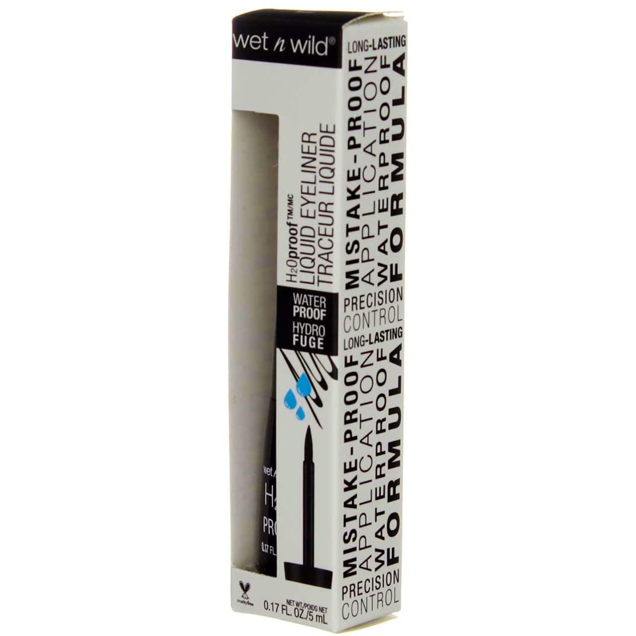 Wet H2O Proof Felt Tip Liquid Eyeliner, Black by Wet \'n\' Wild