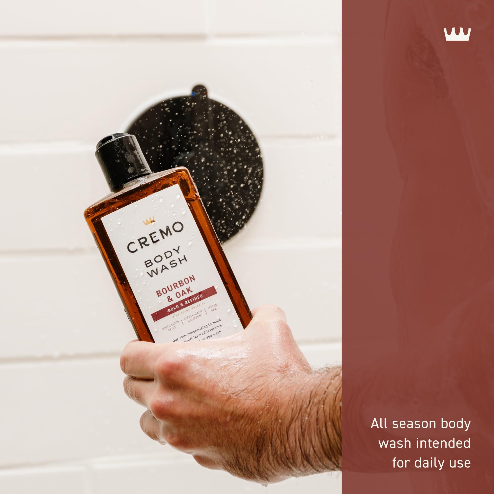 Cremo Cremo Body Wash Men, A Sophisticated Blend of Distillers Spice, Fine Bourbon and White Oak, 16 Fl Oz