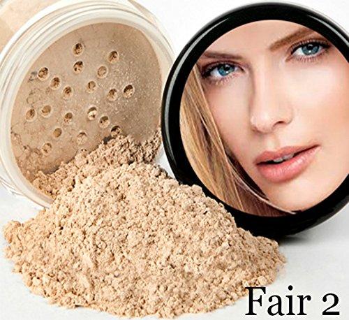 Sweet Face Minerals ULTIMATE KIT (FAIR 2) Full Size Mineral Makeup Set Matte Foundation Kit Bare Face Sheer Powder Cover