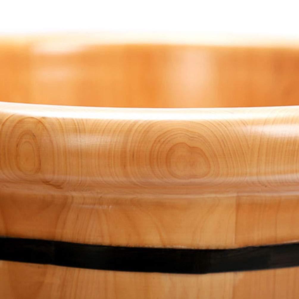 LOBUNS Foot Spas for Home Use Relax Pedicure Foot Bath,Foot and Leg Spa for Adults,Foot Massage Spa for Home,Sauna Wooden Bucket (Size : A)