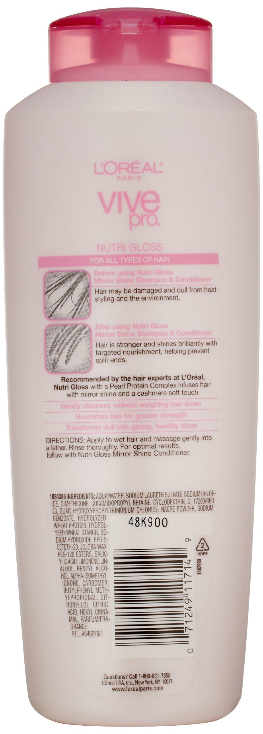 L'Oreal Paris Vive Pro Nutri Gloss Shampoo 13-Fluid Ounce