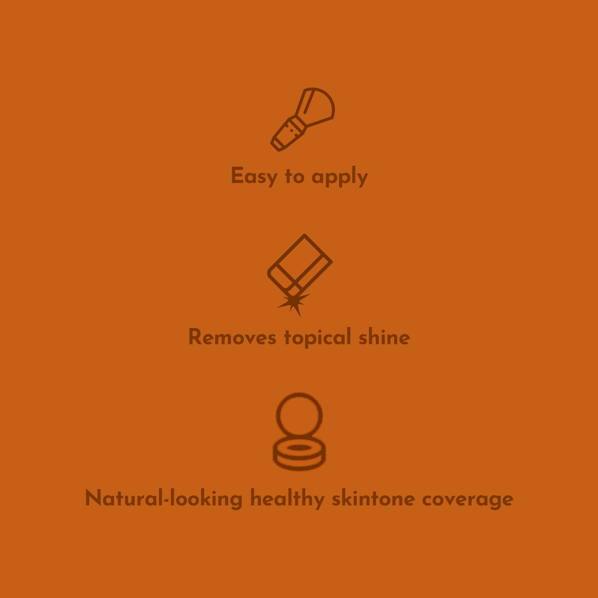 Menaji MNAJI Anti-Shine Powder (HDPV) - Anti-Shine Face Make-Up for Men - Natural Looking Makeup - Mens Cosmetics - Sunless Tan