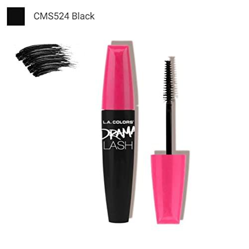LA Colors L.A. Colors 1 Drama Lash Mascara CMS524 Black Luxurious Lashes Super Intensify Eyes + Free Zipper Bag