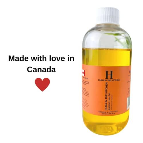 Huma in the Kitchen Huma in the Kitchen Organic Hair Oil, 100% Pure (200 ml) - For Dry and Damaged Hair