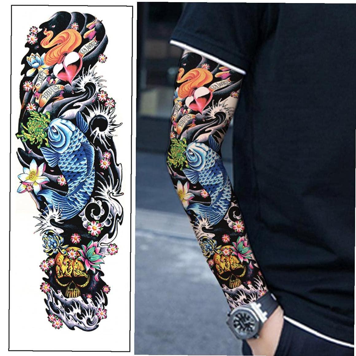 Froiny Temporary Tattoos Full Arm Waterproof Fake Hand Tattoo Sticker Men Women Art Body Tattoo