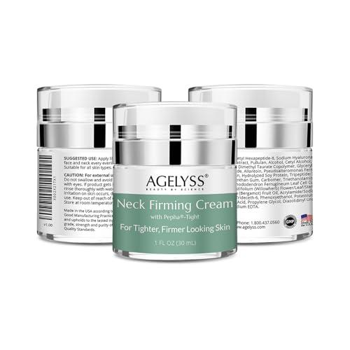 Agelyss Agelyss Neck Firming Cream - With Pepha-Tight and Gatuline Expression - Paraben-Free, Cruelty-Free, Vegan - 1 FL OZ