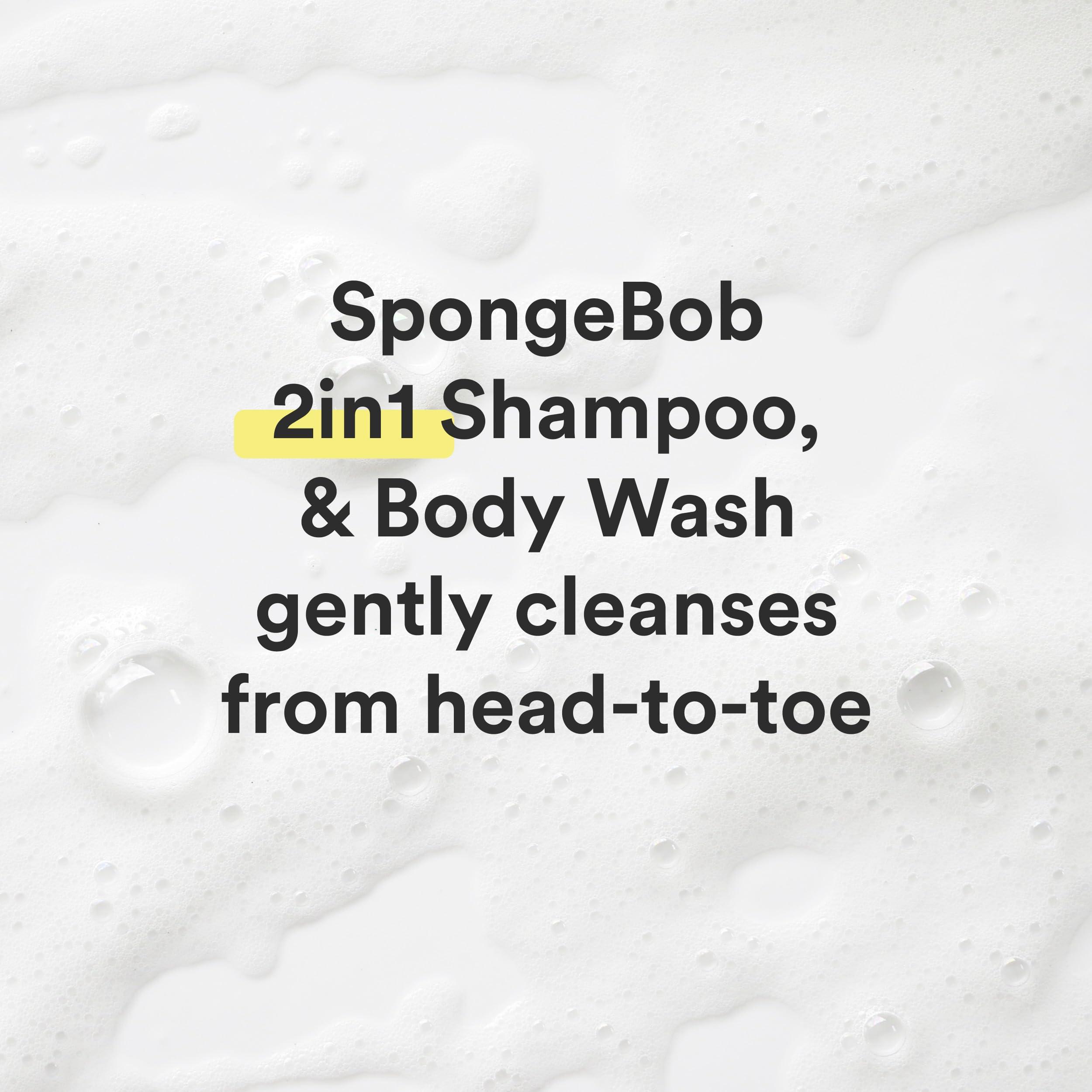 Suave Suave Kids 3-in-1 Spongebob, Tear Free, Body Wash, Shampoo and Conditioners, Dermatologist Tested, 28 Oz Pack of 4