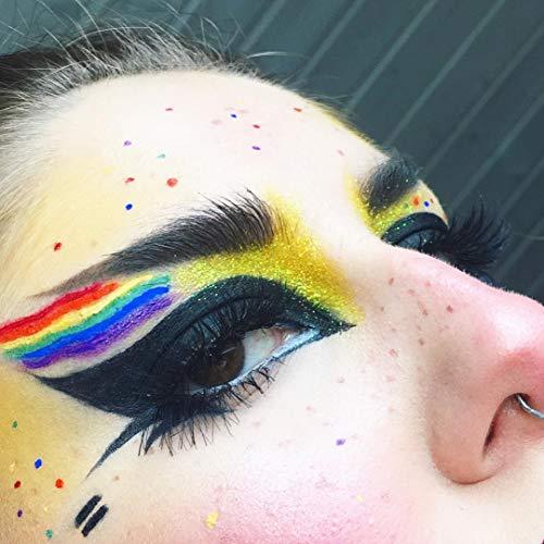 LA Splash LA Splash Cosmetics Loose Glitter Yellow Eyeshadow Metallic Sparkle Powder for Lips/Hair/Nail/Body - Crystallized Glitter (Hawaiian Fizz)