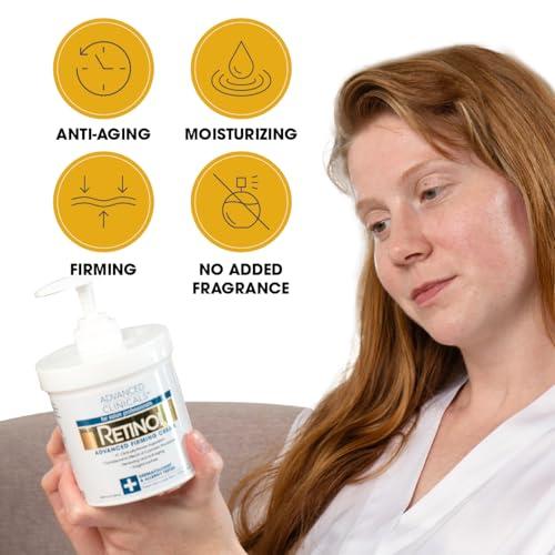 Advanced Clinicals Advanced Clinicals Retinol Body Lotion Moisturizer Face Lotion & Body Cream | Crepey Skin Care Treatment Targets Look Of Crepe Skin, Wrinkles, Sagging Skin, & Sun Damaged Skin, 16 Oz