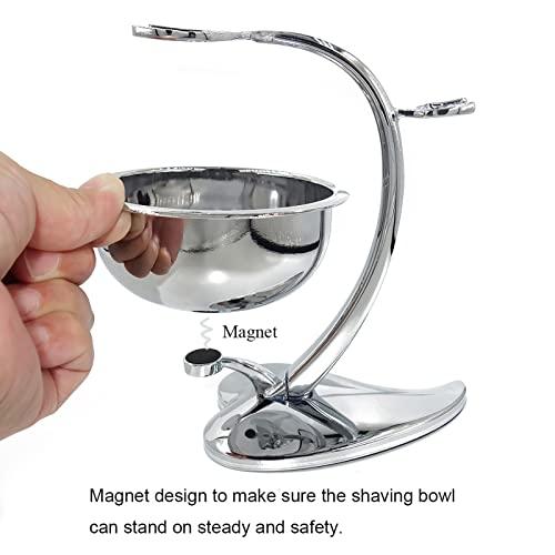 Magyfosia Magyfosia Classic Men's Double Edge Safety Razor Kit includes Pure Badger Hair Shaving Brush,Heart Shape Razor & Brush Stand Holder and Shaving Bowl Christmas Original Gift Set