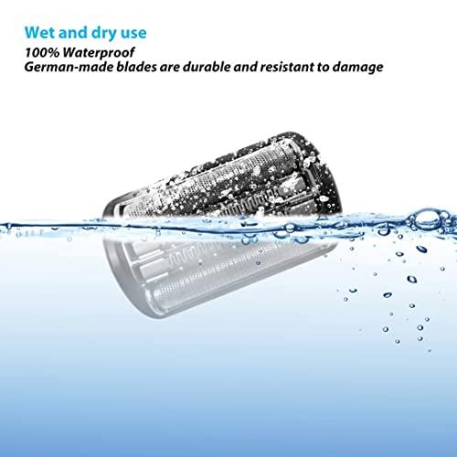 Gxcdizx 92B 92S 92M Electric Shaver Head Replacement for all Braun 9 Series Razors, Including 9290cc 9291cc 9370cc 9296cc etc. (Black)