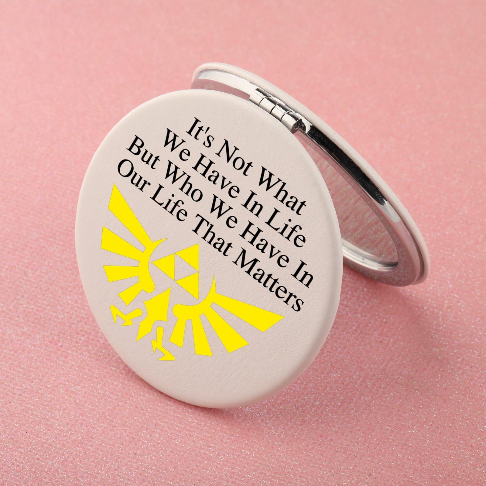 WUSUANED WUSUANED Cartoon Game Makeup Mirror Anime Game Inspired Mirror Gamer Character Lover Gift Cartoon Game Fan Gift (Cartoon Game Z Mirror)