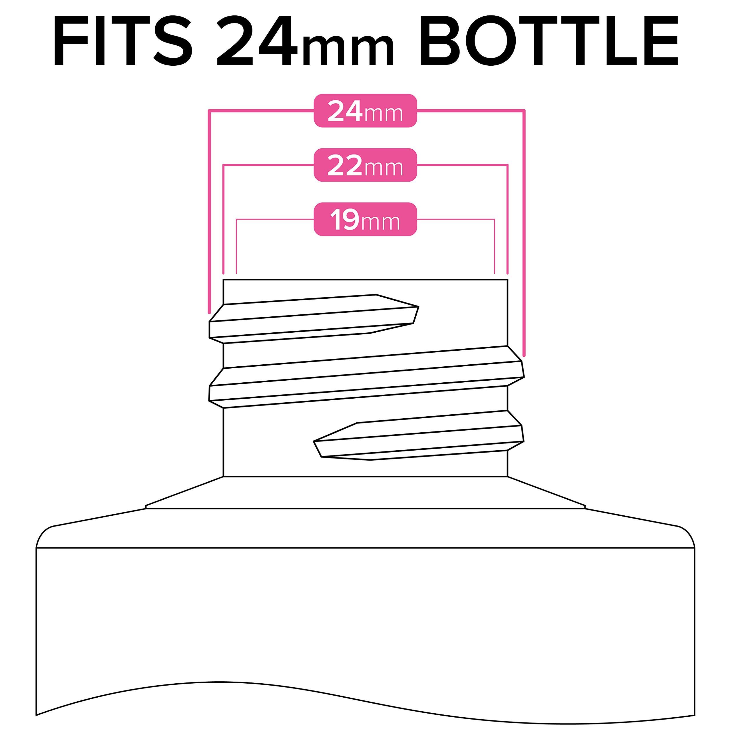 NYK1 Professional Universal FIT Shampoo Pump Bottle Dispenser (200ml - 750ml) for 24mm Neck Bottles, Adjustable Length Lotion and Liquid Soap Dispenser Pump NYK1 Shampoo Dispenser - Dispenses 4ml Dose