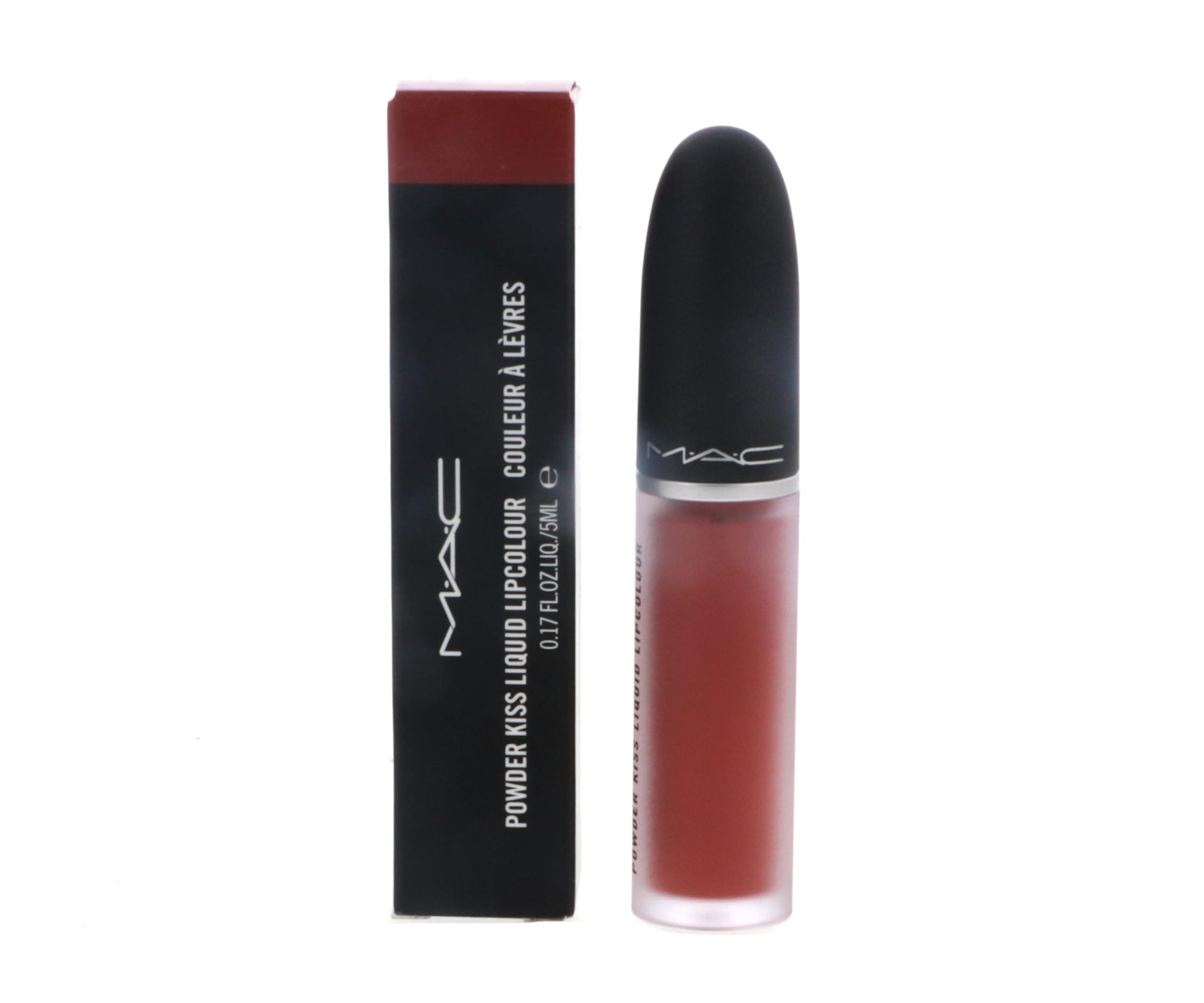 M.A.C. MAC Powder Kiss Liquid Lipcolour Lipstick - 989 Mull It Over (Dirty Peach) - 0.17 fl oz / 5 mL