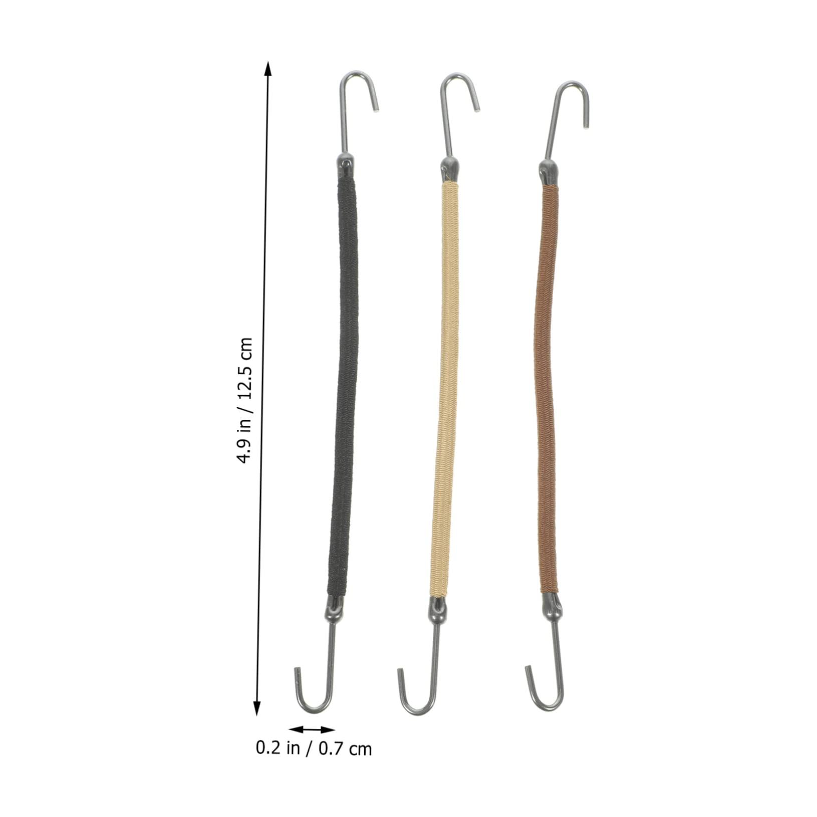 Abaodam Abaodam 75 Pcs Hair Tie Ponytail Holders Hook Ponytail Holders Tie Hair Hook Styling Ponytail Holder Hair Bungee Hair Styling Accessories Ponytail Holders Cord Metal Bride Bulk Headgear